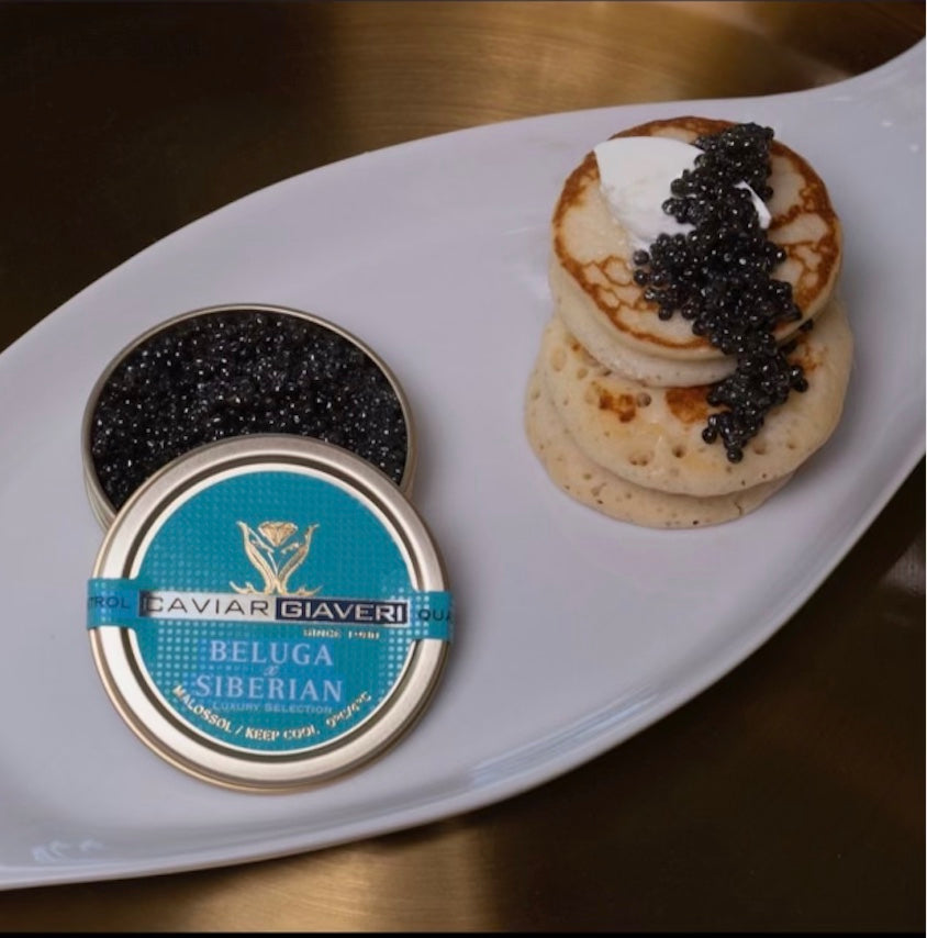 Italian Giaveri Caviar Trio Lux