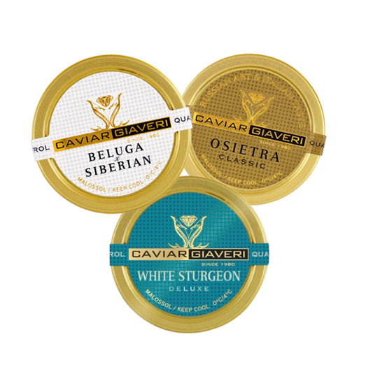 Italian Giaveri Caviar Trio Lux