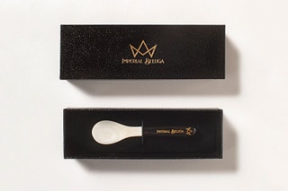 Gift box Mother of Pearl spoon - Black